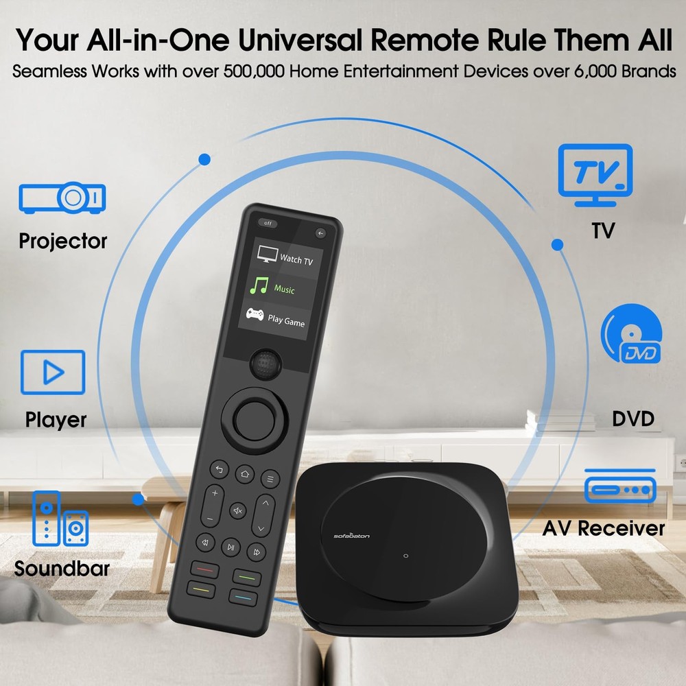 SofaBaton X1S Universal Remote with Hub, Control One...