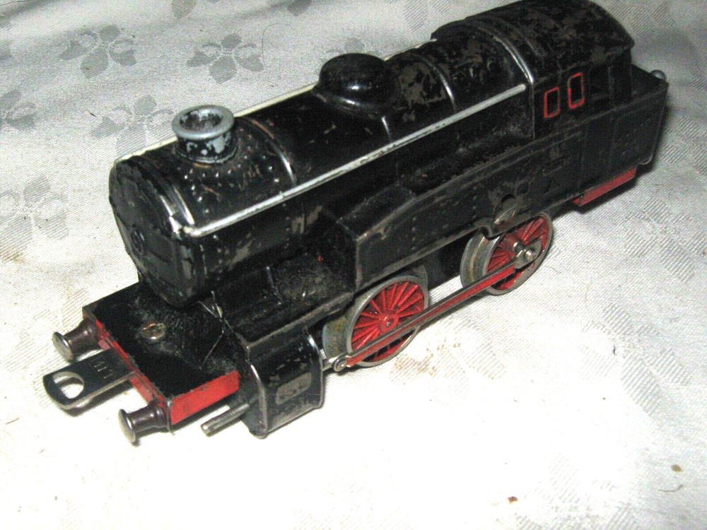 Rare U.S. Zone Germany Fleischmann O Gauge Clockwork E320 0-4-0 Tinplate Engine