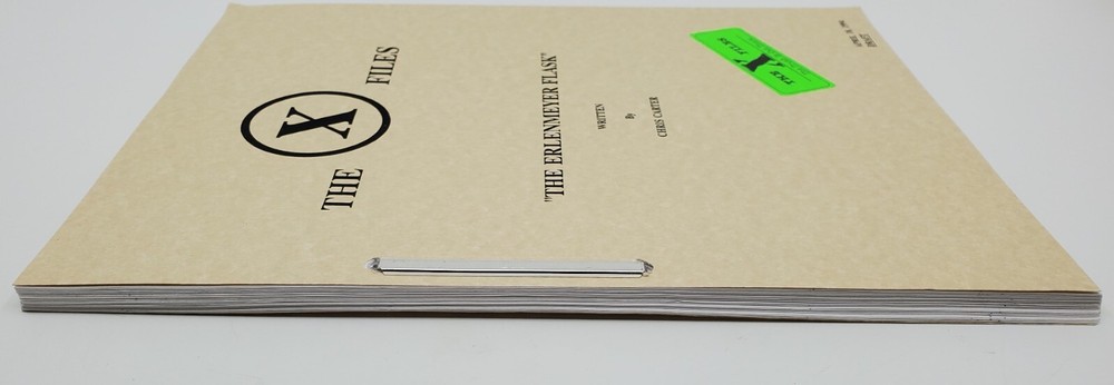 The X-Files "The Erlenmeyer Flask" Script Draft April 18 1994 Chris Carter