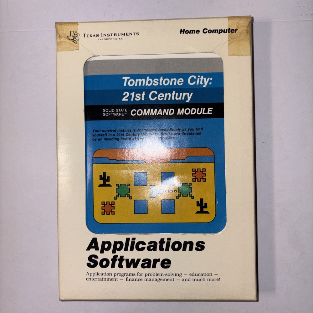 Texas Instruments T1 Home Computer Applications Software Game Lot (4) 1981