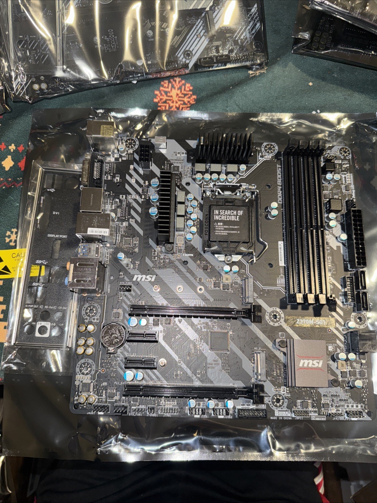 MSI Z370M-S01 LGA1151 Intel Z370 DDR4 Dual M.2 USB3.1 MATX Motherboard