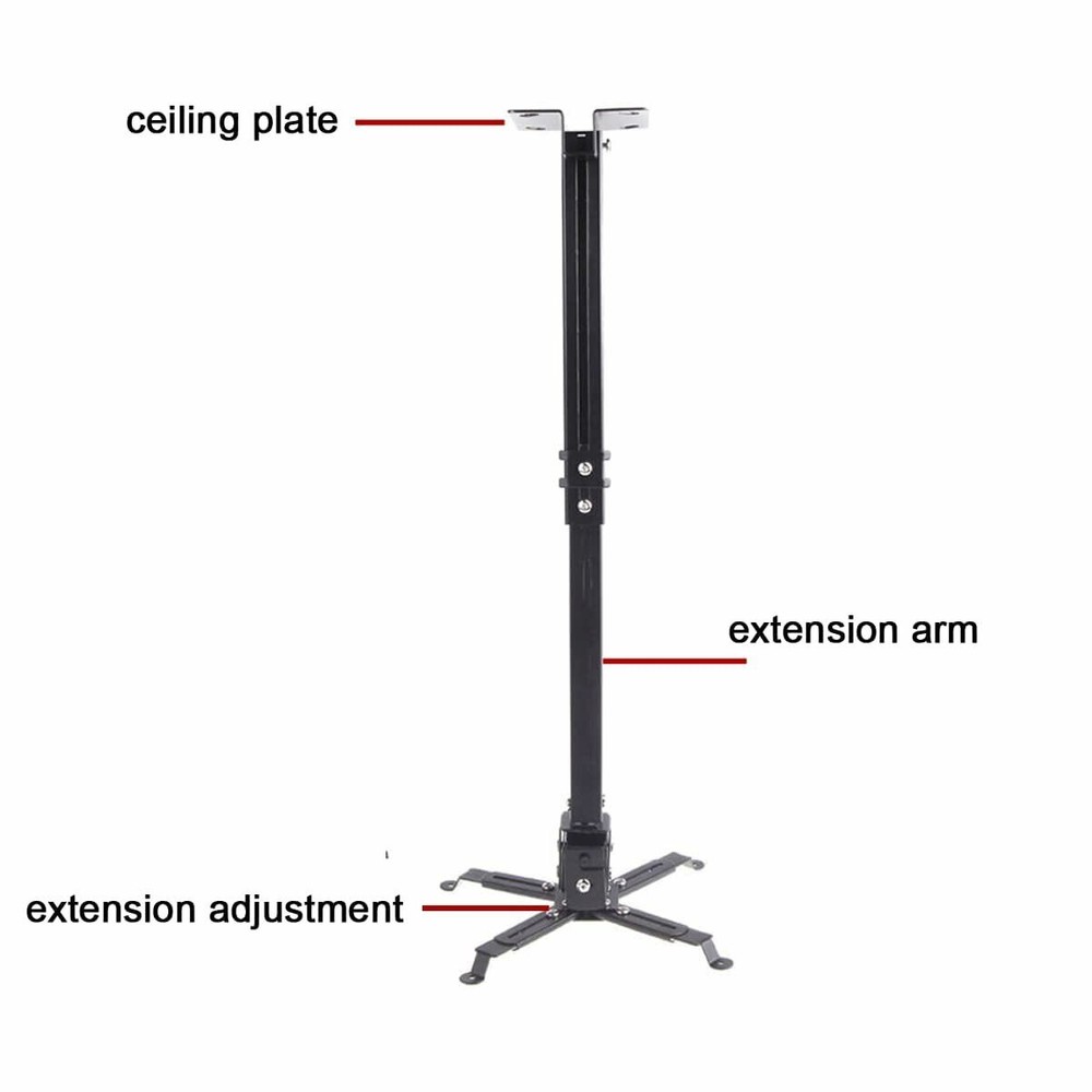 Universal Projector Mount Extendable Adjustable Tilt DLP LCD Ceiling Bracket