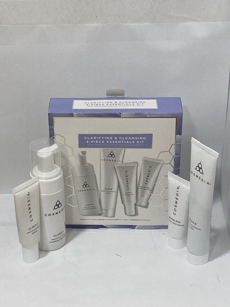 Cosmedix Clarifying&Cleansing 4-Piece Essentials Kit - NIB