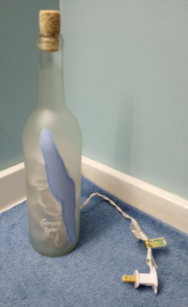 Seneca Lake Lighted Wine Bottle