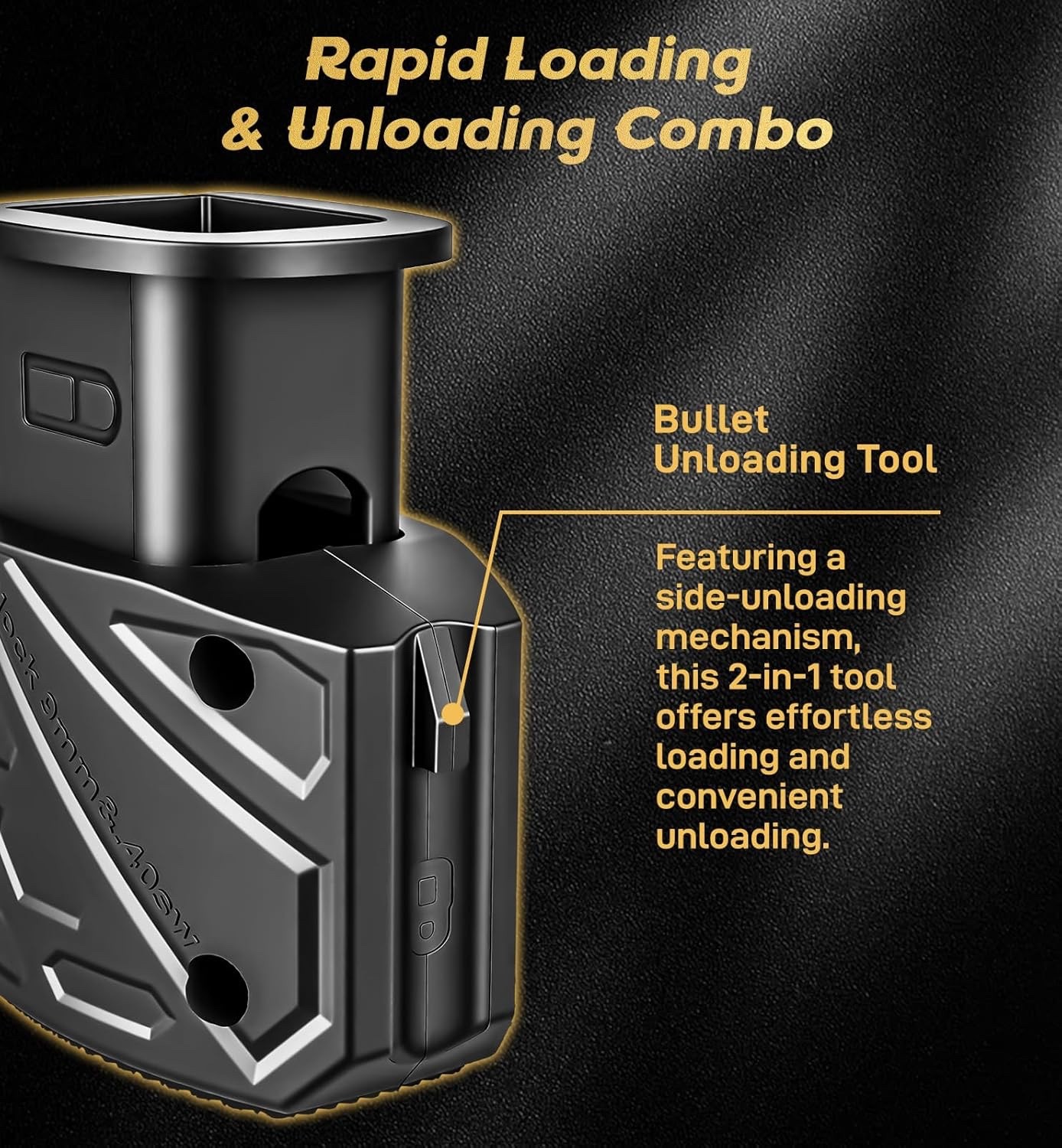 Tactical Systems Magazine Speed Loader for Glock 9mm 40 SW and More CAM Gen II