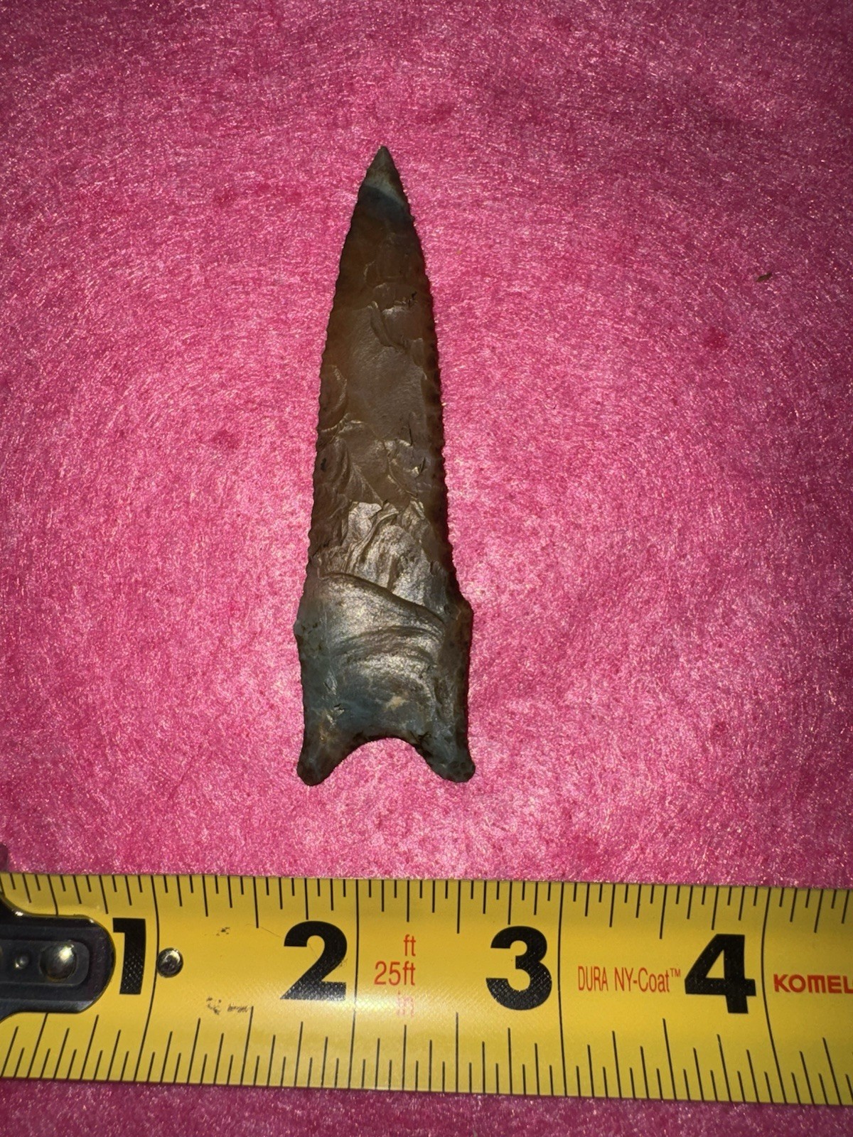 Rare Colorful KILLER Native American Oklahoma Paleo Dalton Fluted Arrowhead Poin