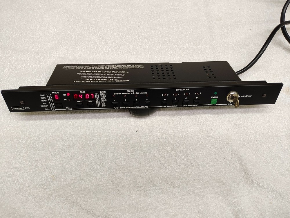Rauland 2490 Master Clock-Event Programmer Scheduler