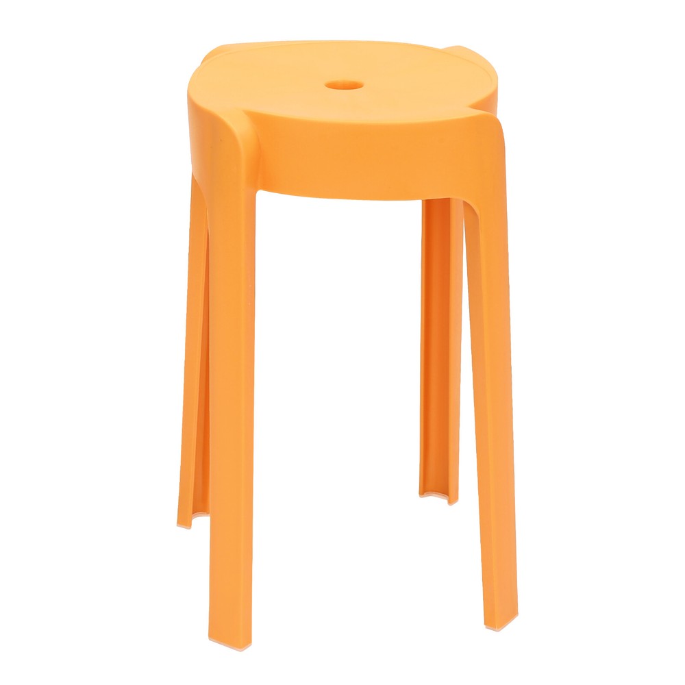 10PCS 18" Colorful Plastic Stackable Stools Modern Round Stools Stackable Stools