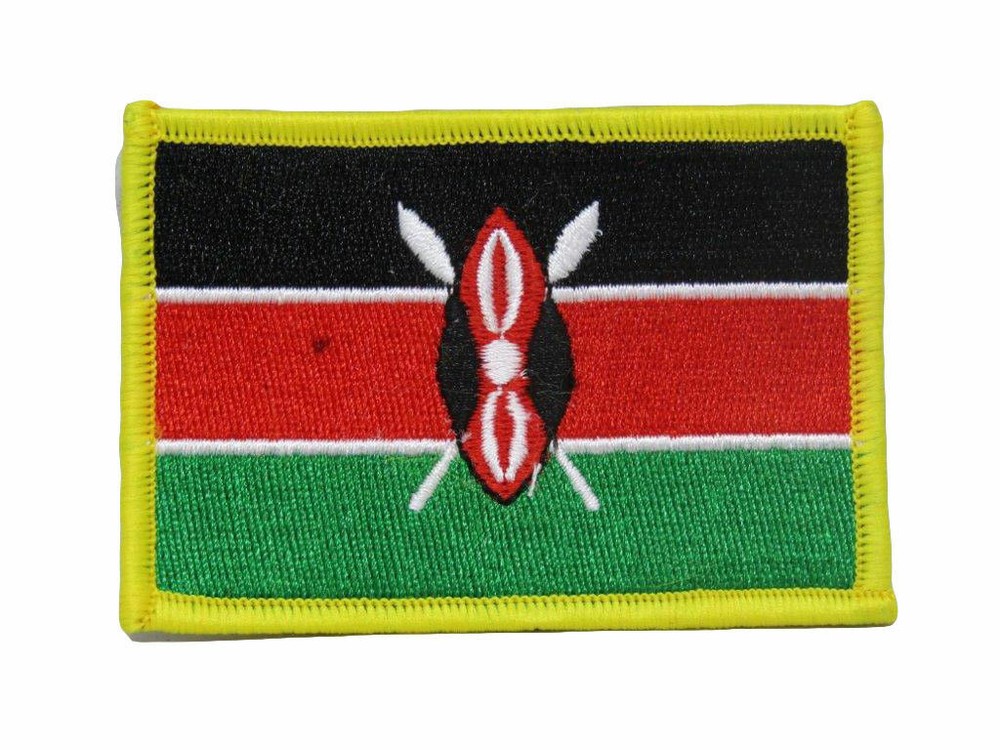 Kenya Country Flag Iron On Patch