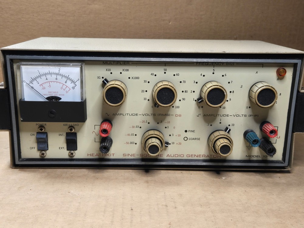 Heathkit IG-18A Low Distortion Audio Generator - Powers on - AS-IS - Untested