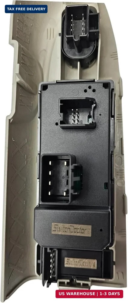 Window Switch Master Switch, Gray Bezel, Lock, & Mirror for 2010-2013 Chevrolet