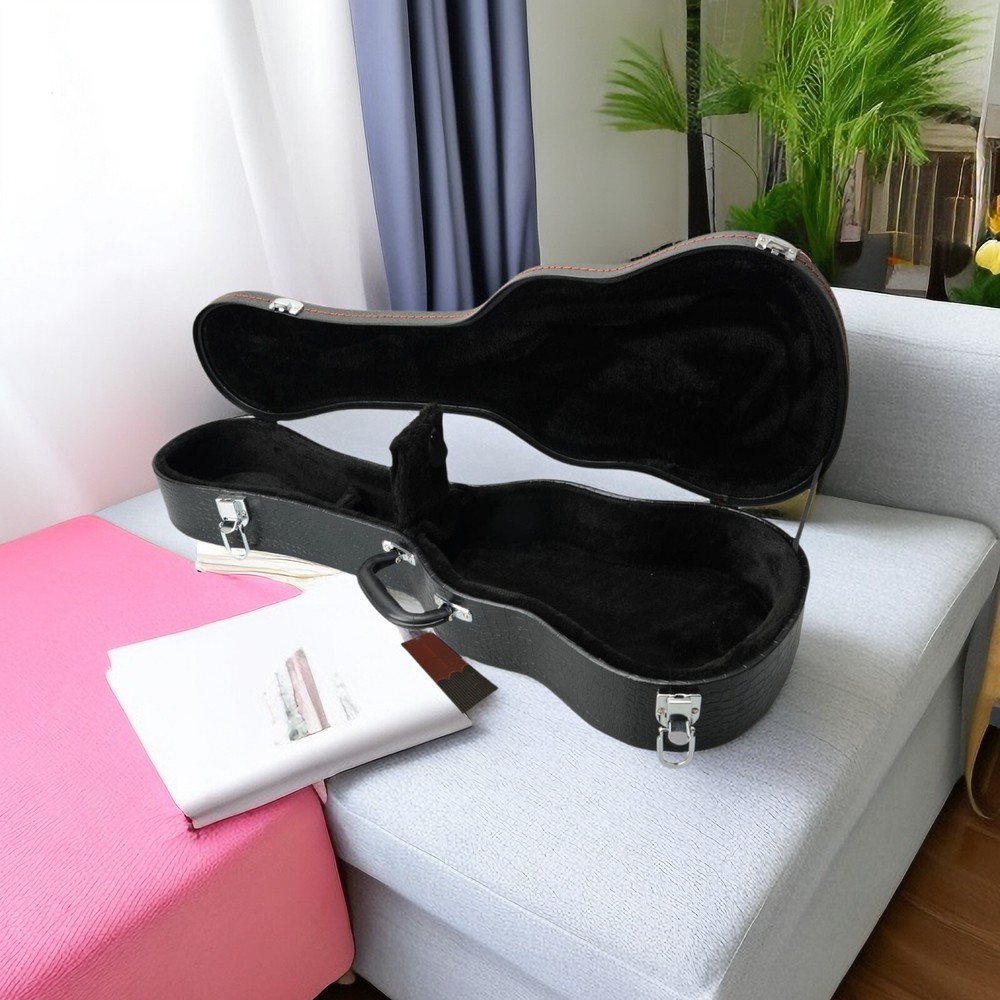 26-Inch Ukulele Hardshell Case - Molded To Body​, ​Python Embossed Texture & PVC