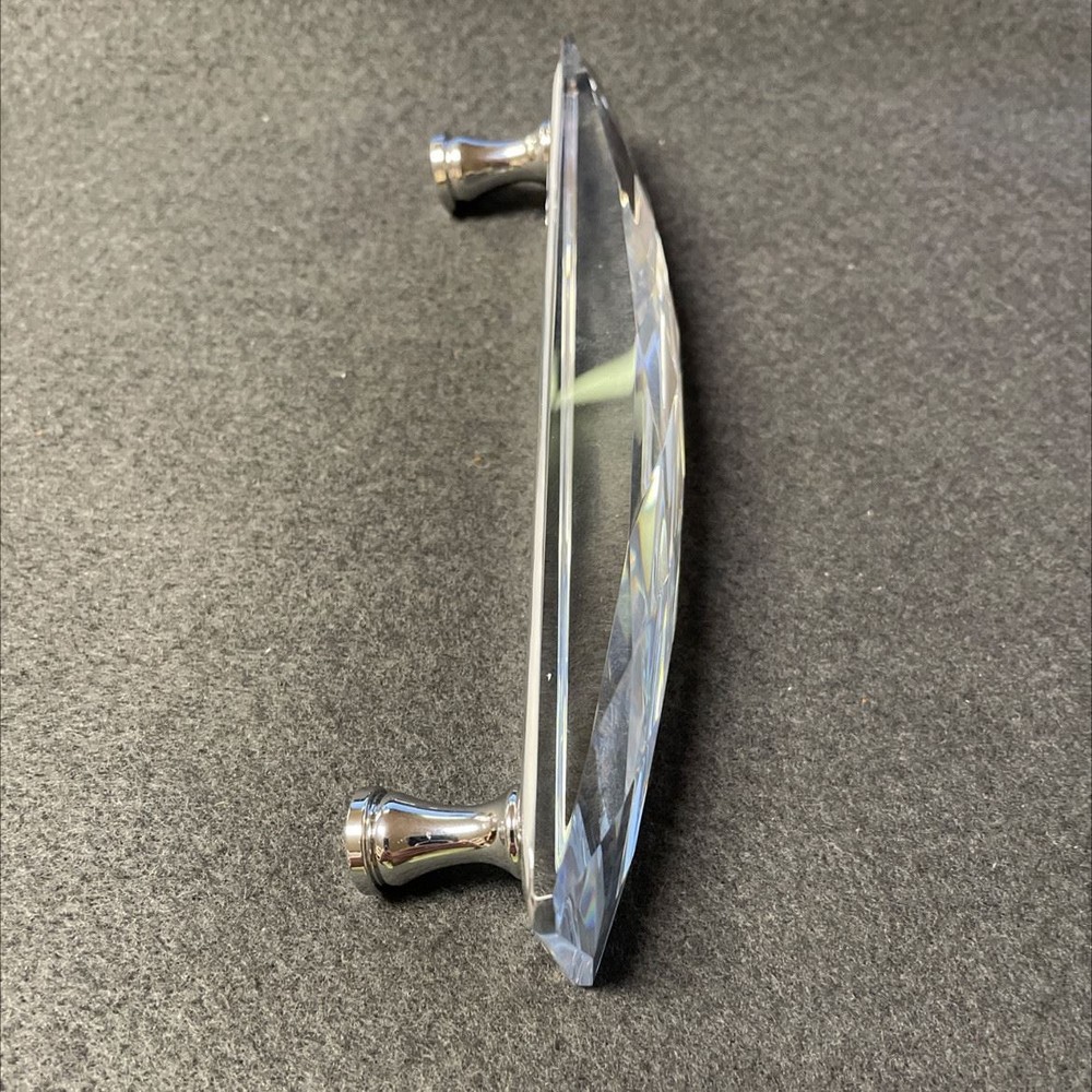 5-1/16" Crystal and Chrome Pull
