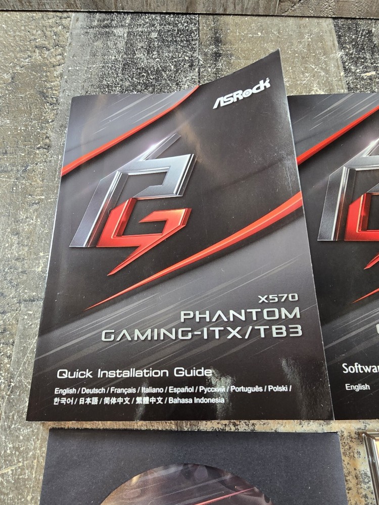Asrock X570 Phantom Setup And Installation Book CD