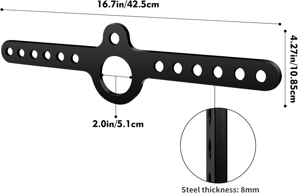LAT Pull Down D Handle T Bar Cable Row Attachment for Home Gym Systems
