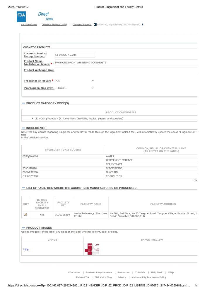 SP-6 Probiotic Toothpaste,Sp-6 Toothpaste Ultra Whitening Quick White Toothpaste