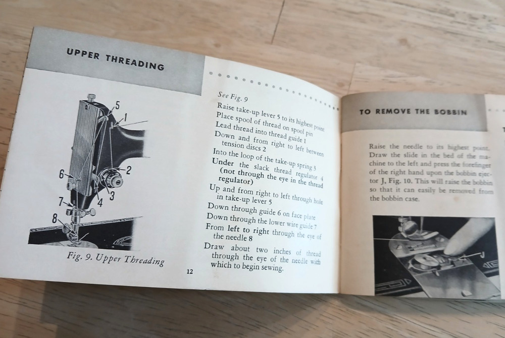 Singer 99 Sewing Machine Instruction Owners Manual for Machine & Attachments