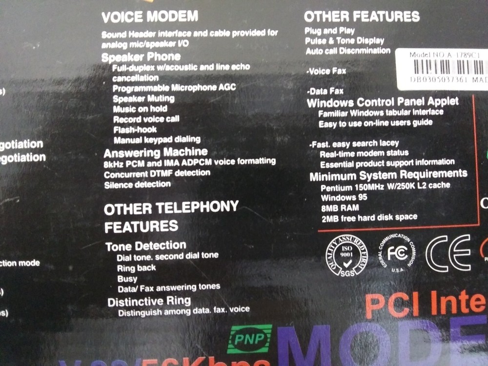 Phanta-Link V.90/56kbps PCI internet Modem