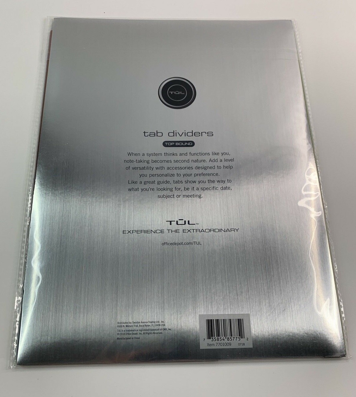 TUL Top-Bound Tab Dividers For Custom Discbound System, 8-1/2" x 11", 5-Pk