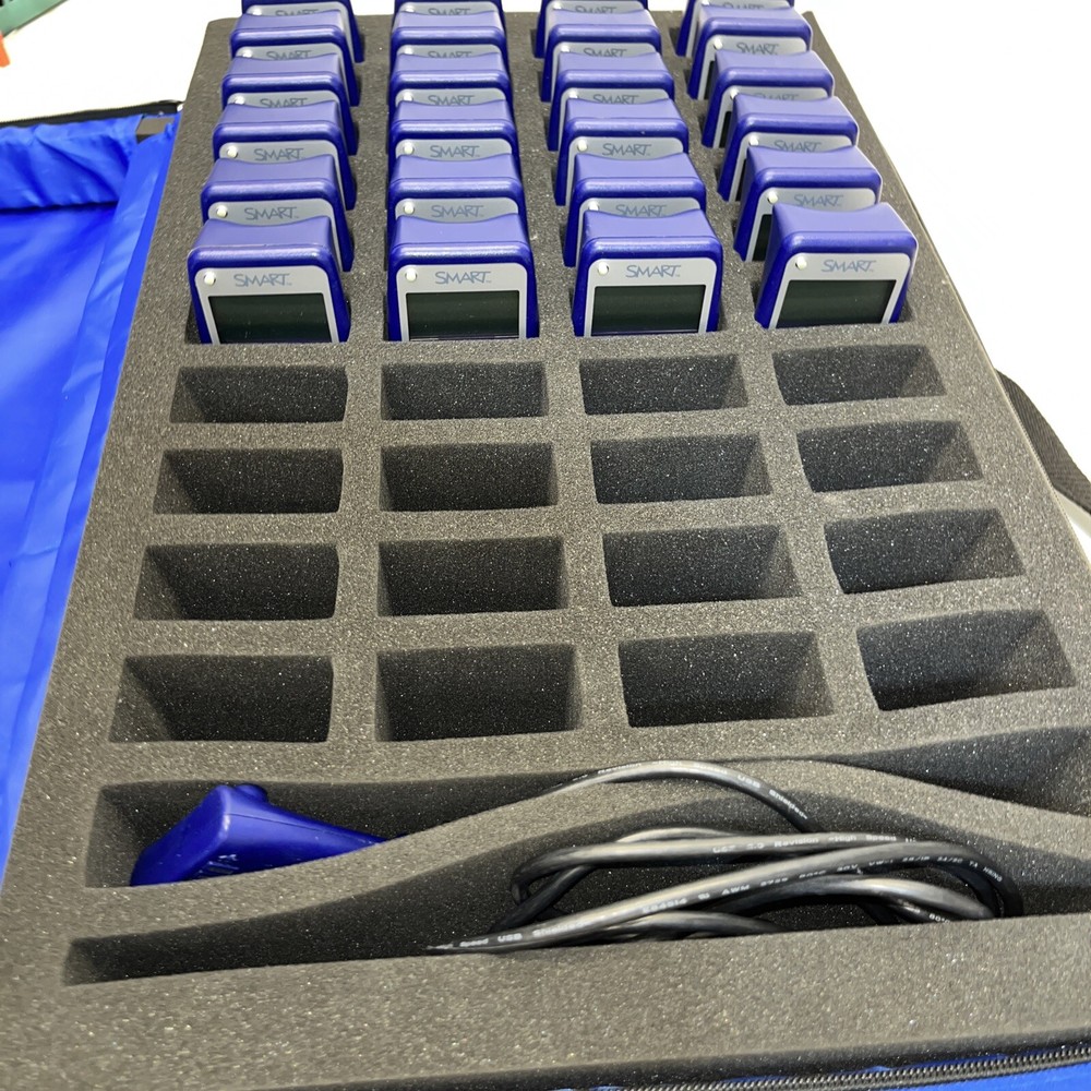 Smart Response PE Smart System Clicker 24 Clickers 1 Receiver With Original Case