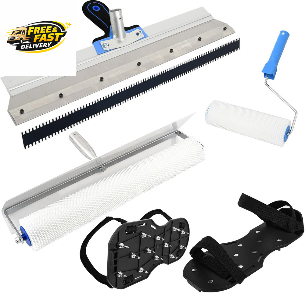 Self-Levelling Cement Tool Kit,Spike Roller for Self Leveling Cement,Epoxy