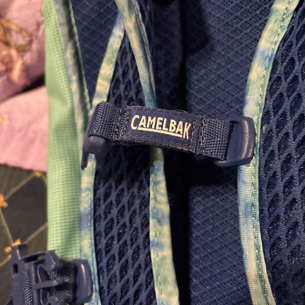 Camelback Mini Mule Pack Hiking Backpack Blue and Green Backpack