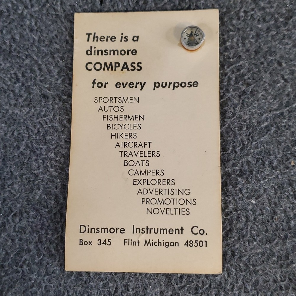 vintage Dinsmore miniature compass