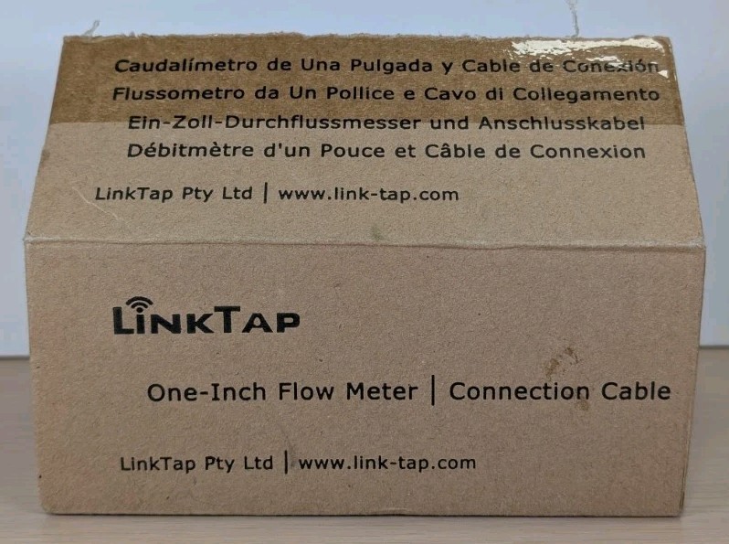 LinkTap One-Inch Flow Meter & Connection Cable 4-Zone Wireless Valve Controller