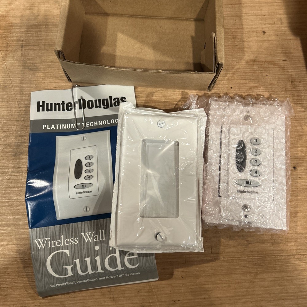 Brand New Hunter Douglas Platinum wireless wall switch remote. NOS!!!