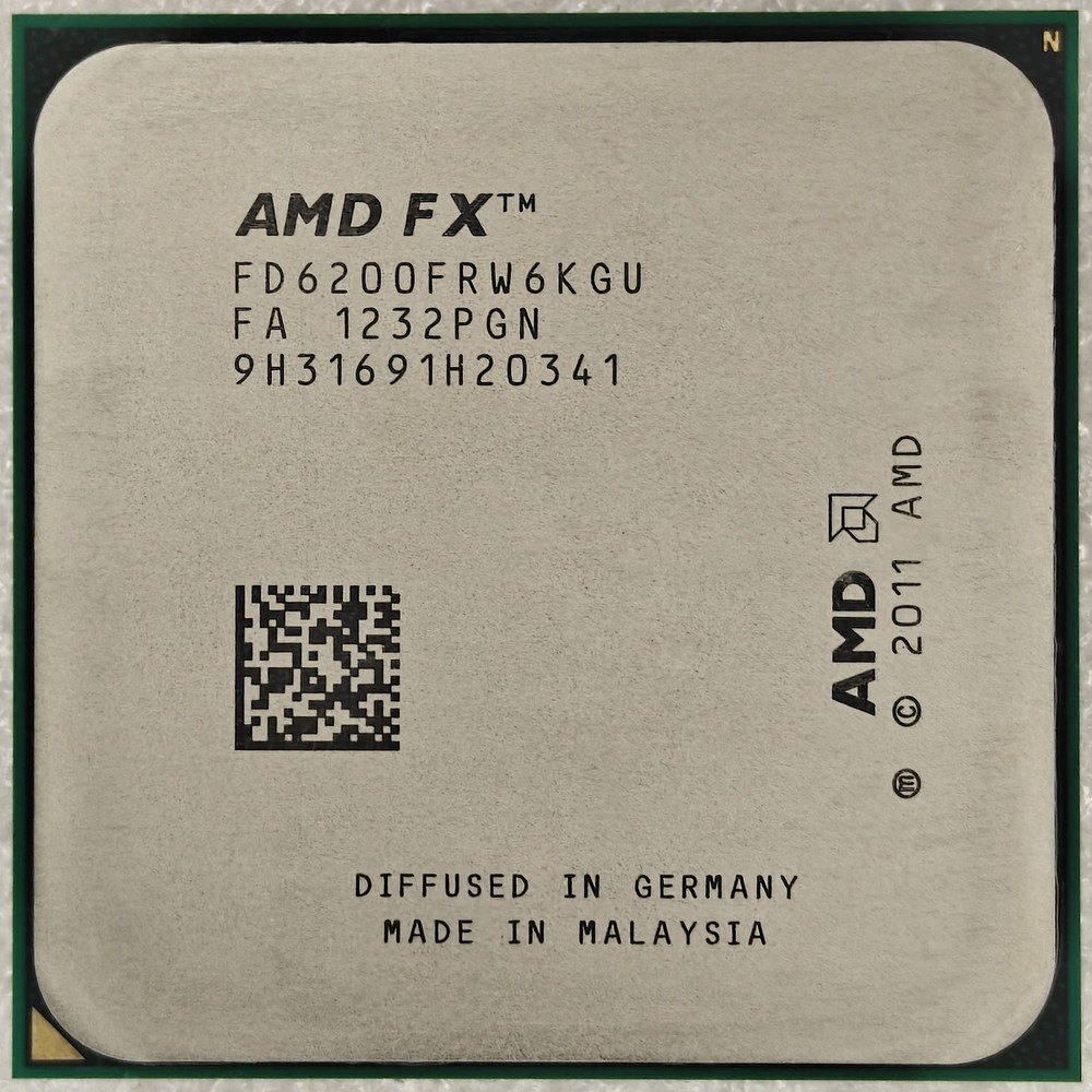 AMD FX-6200 Hexa Core Processor 3.8 - 4.1 GHz, 6MB Cache, Socket AM3+, 125W CPU