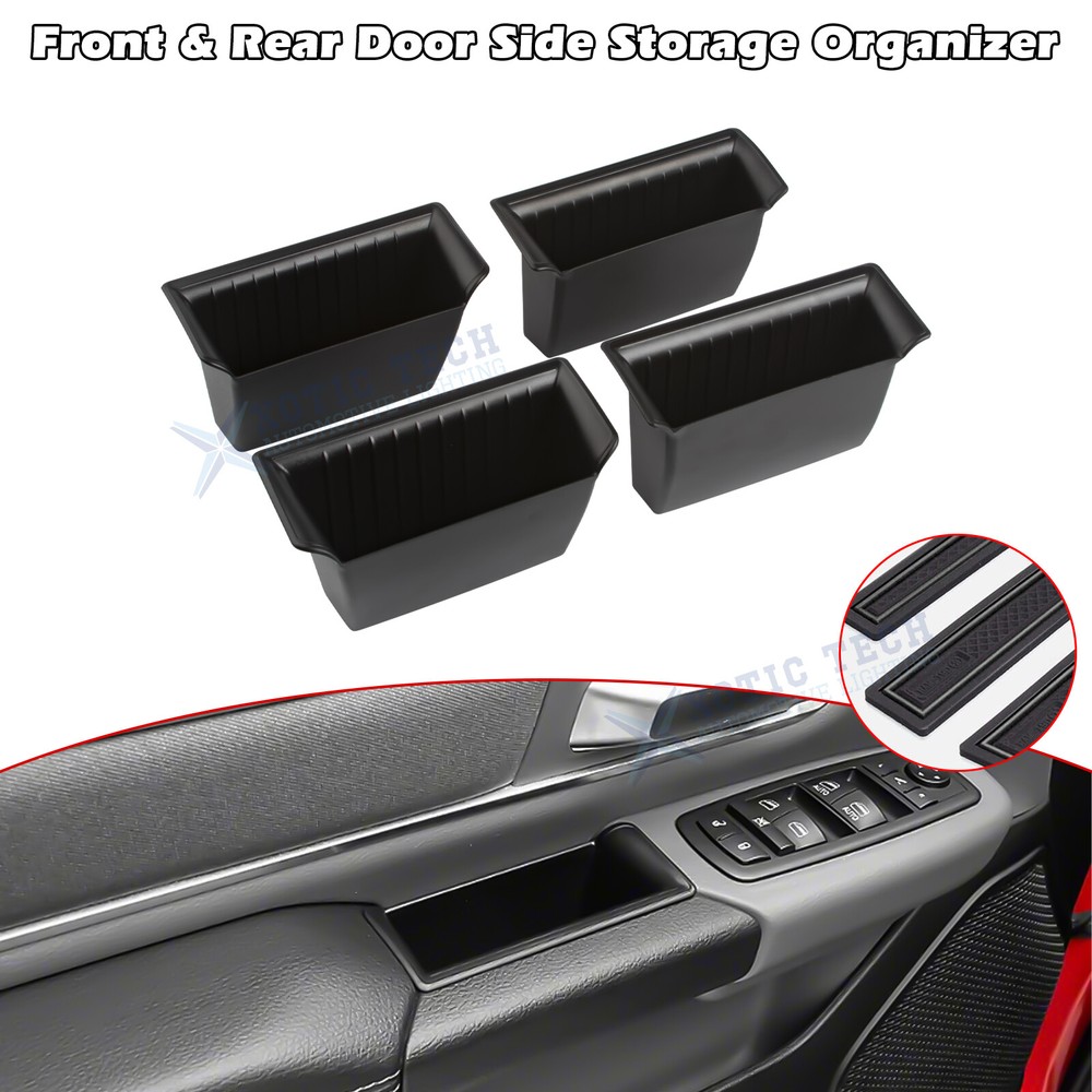 Side Door Handle Armrest Storage Organizer Accessories For Dodge RAM 1500 2019+