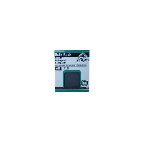 Gator 9" x 11" Waterproof Sanding Sheets, 180 Grit, 25 Pack