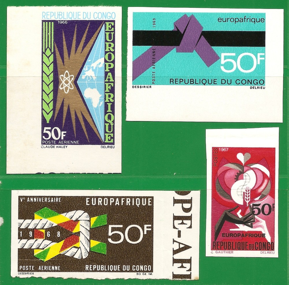 Congo, Europafrica 1966-1969. Imperf.  MNH.