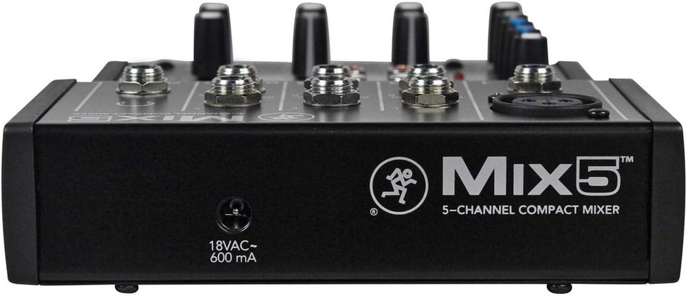 Mix5 5-Channel Compact Mixer, Black