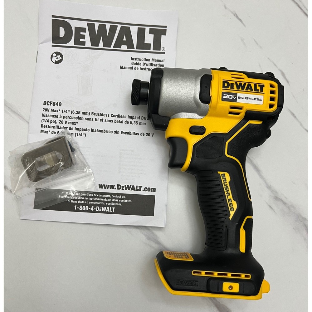 DEWALT DCF840 20V MAX Brushless Cordless 1/4 in Impact Driver Tool OPEN BOX