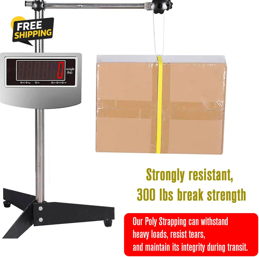 Poly Strapping, Packaging Banding Strap, Pallet Strapping Roll 3280' Length