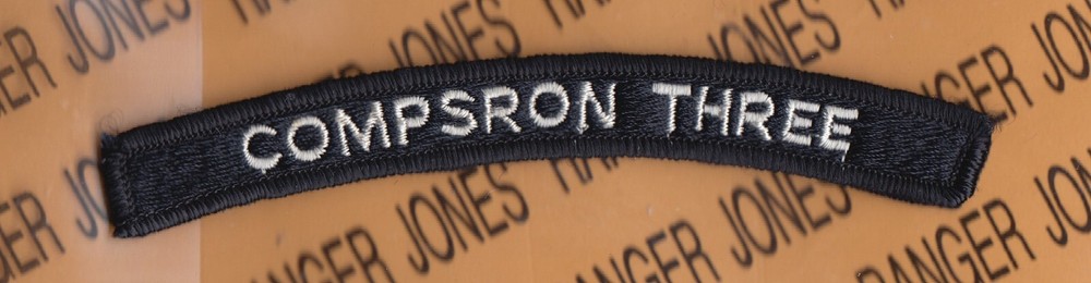 USN Navy COMPSRON THREE Commander Prepositioning Ship Sqdn 3 tab 5" patch m/e