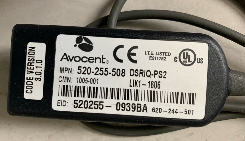 Avocent 520-255-508 DSRIQ-PS2 PS/2 VGA KVM Interface Cable Module