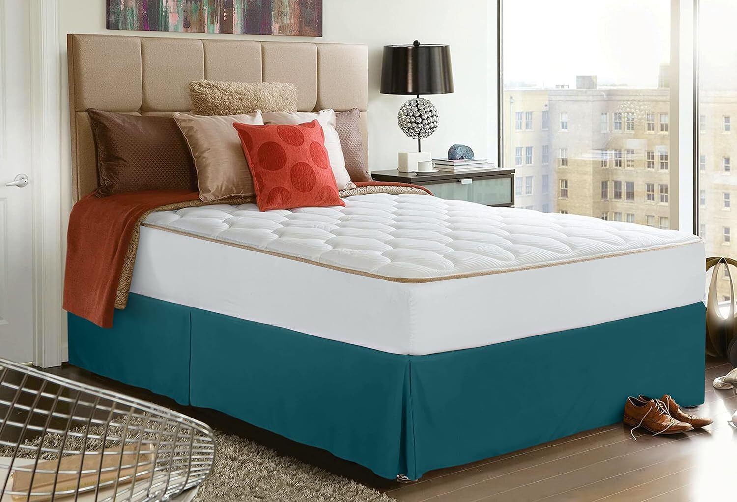 Drop Bed Skirt Pleated Dust Ruffle Hotel Quality Bed Skirt Utopia Bedding