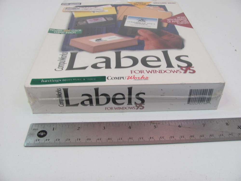 COMPU WORKS LABELS FOR WINDOWS 95 CD ROM