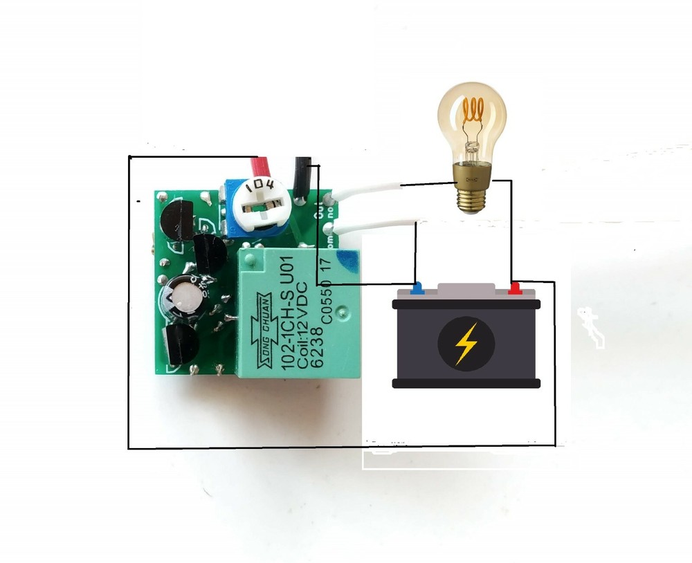 Car universal micro timer switch time delay off relay module 0-40 sec 20A 12V