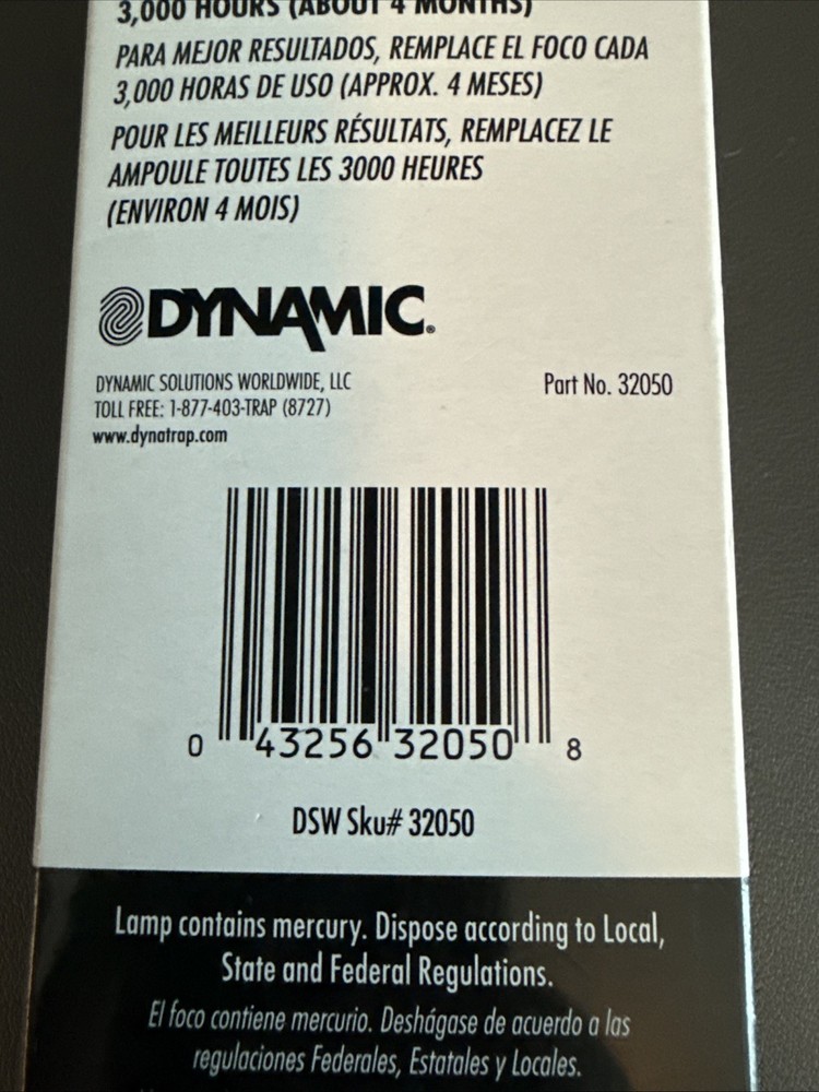 Dynatrap Ultraviolet Replacement Bulbs 32050