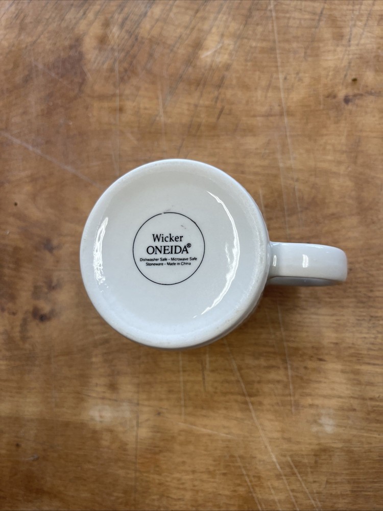 Oneida WICKER WHITE Mug 1 ea 6 available