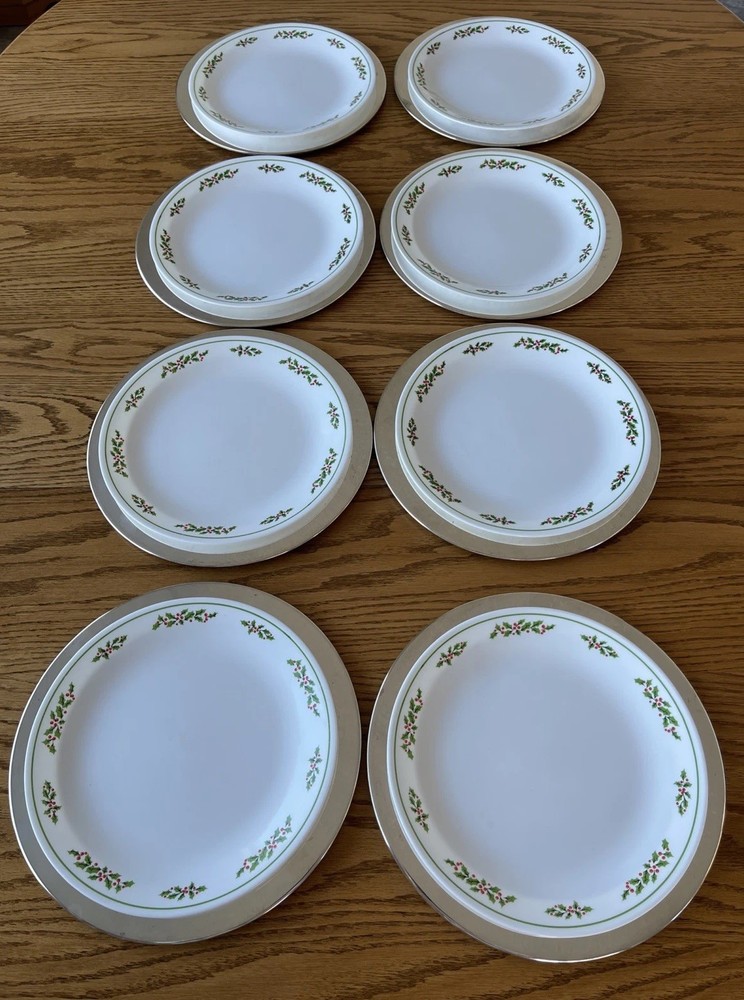 Lot Of 8 Towle Silver Plated Charger Plates 11-5/8” NOT perfect