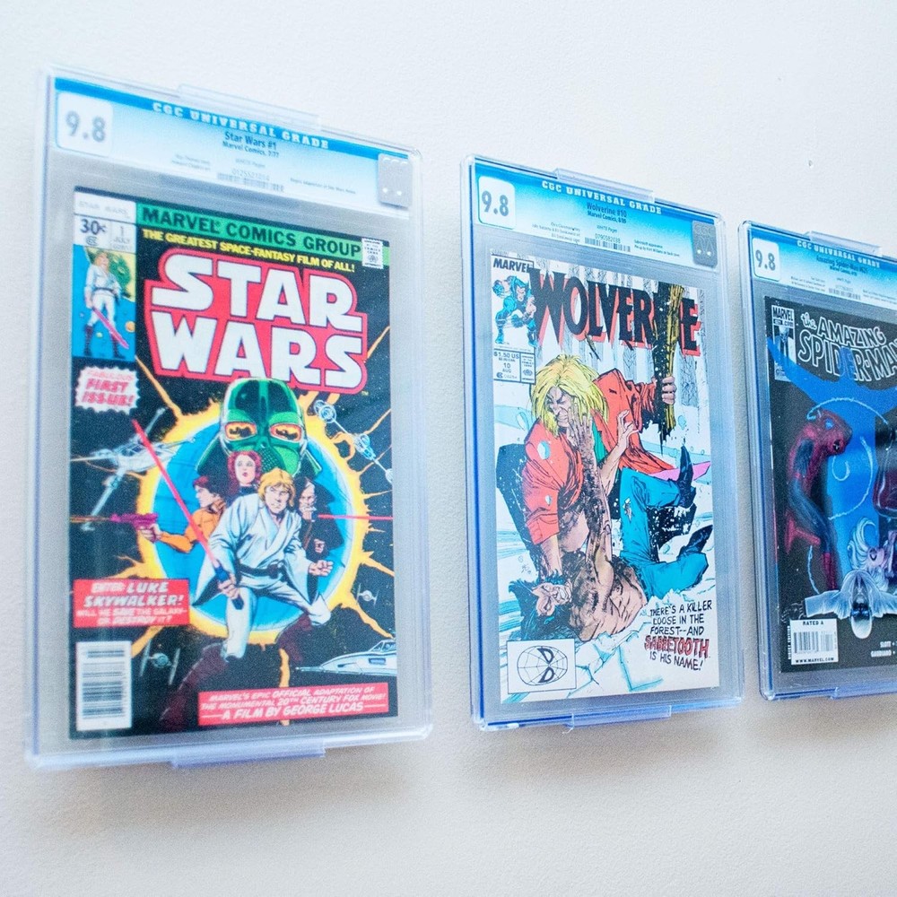 Comic Mount 3 Pack Comic Book Shelf Stand/Wall Mount Display Invisible &