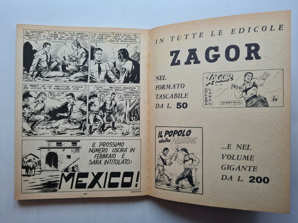 TEX BONELLI EDITION COMIC BOOK NUMBER 63 ORIGINAL FIRST EDITION