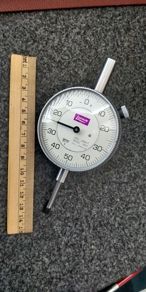 TESTED Dial Indicator: .001"- LUFKIN USA J38D-1 RANGE = 1"