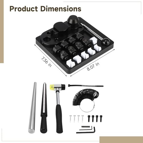 Professional Jewelry Ring Bender Kit, Multi-Functional Ring Maker with Nylon