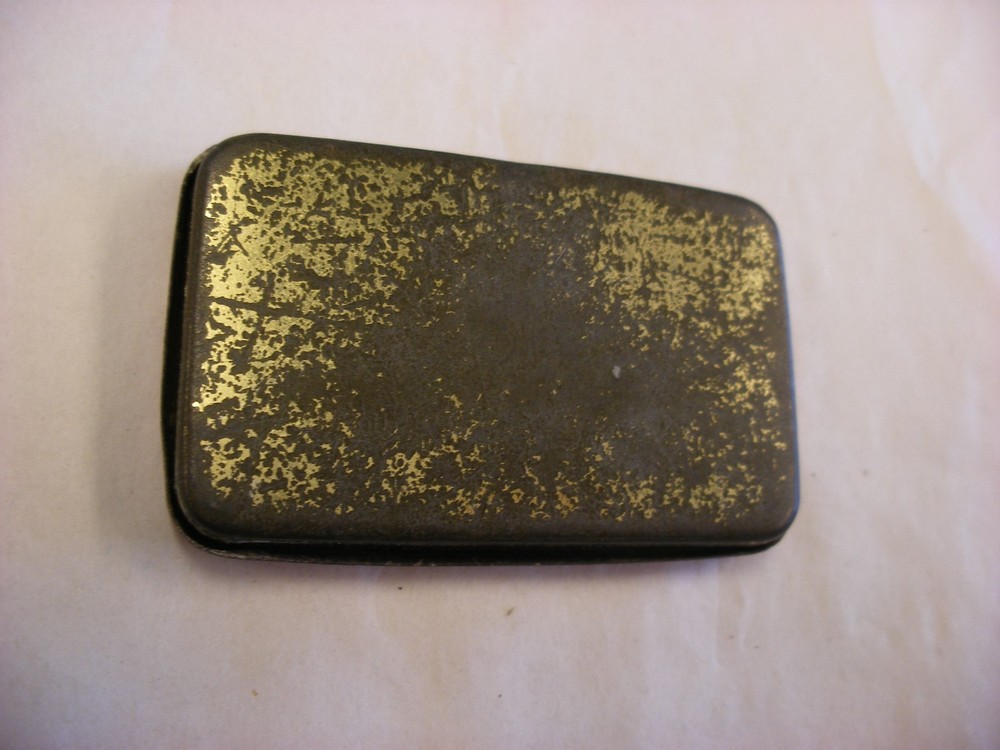 Phonograph Victrola Gramophone Needle Tin - Silver