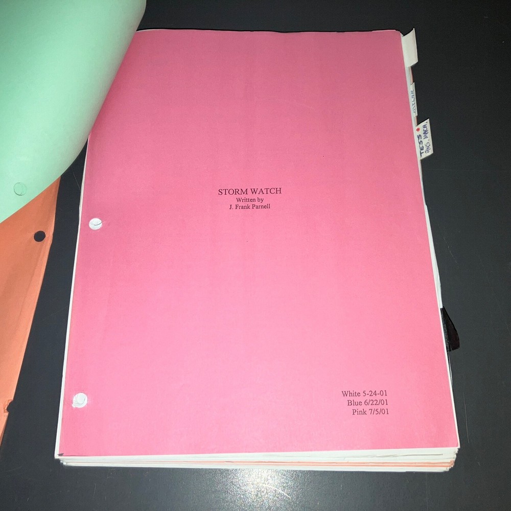 Storm Watch 2001 Movie Script Sci Fi Gamer Production Draft Notes COA